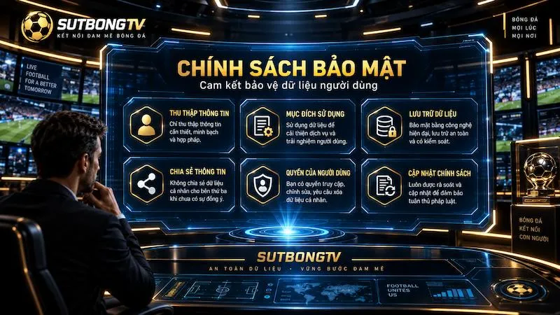 Chính sách bảo mật dữ liệu và thông tin cá nhân của người dùng trên Sutbong TV